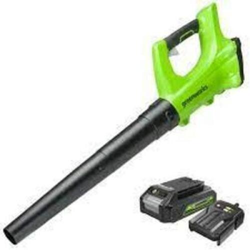 DESCRIPTION: (1) AXIAL BLOWER BRAND/MODEL: GREENWORKS RETAIL$: $80.00 EA QTY: 1