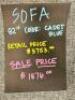 82" CADET BLUE SOFA - 2