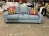82" CADET BLUE SOFA - 3