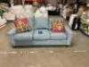 82" CADET BLUE SOFA - 5