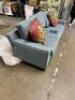 82" CADET BLUE SOFA - 6