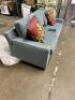 82" CADET BLUE SOFA - 7