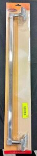 24" SATIN NICKEL TOWEL BAR