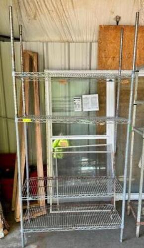 4-TIERED METAL STORAGE SHELF