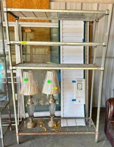 4-TIERED METAL STORAGE SHELF