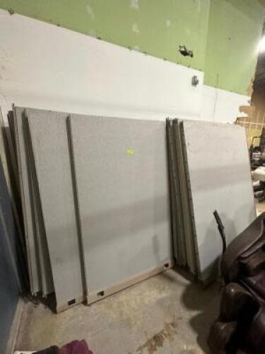 (20) - PARTITION WALL PANELS WITH HARDWARE