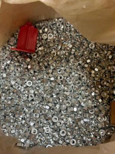 LARGE BUCKET OF BOLT FASTENERS