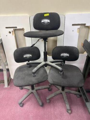 (3) - ROLLING OFFICE CHAIRS