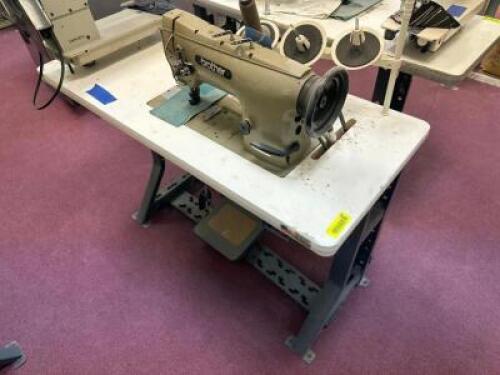 BROTHER TWIN NEEDLE WALKING FOOT SEWING MACHINE WITH TABLE