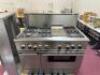 THERMADOR PROFESSIONAL 48" GAS DUAL FUEL RANGE WITH 6 BURNERS, GRIDDLE AND MATCHING STAINLESS STEEL HOOD - 6
