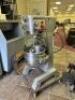 UNIWORLD 30 QT. MIXER WITH BUCKET AND (3) - MIXER HEADS - 5