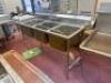 59 INCH STAINLESS THREE WELL SINK WITH SPRAYER - 3