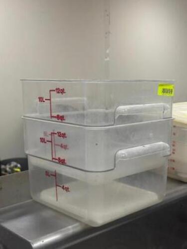 (2) - 12QT. CONTAINERS WITHOUT LIDS