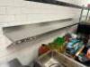 72" X 12" STAINLESS WALL SHELF