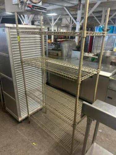 DESCRIPTION 48" X 18" FOUR TIER WIRE RACK SIZE 48" X 18" X 72" LOCATION BAY 6 QTY 1