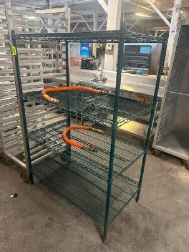 DESCRIPTION 36" X 24" FOUR TIER WIRE SHELF. ADDITIONAL INFORMATION CONTENTS ARE NOT INCLUDED SIZE 36" X 24" LOCATION BAY 6 QTY 1