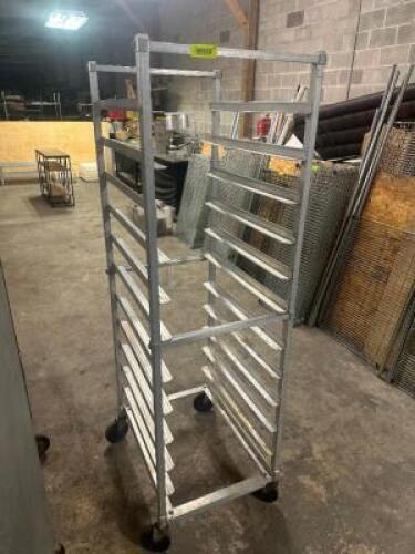 DESCRIPTION TWELVE PAN TRAY RACK ADDITIONAL INFORMATION FRONT LOAD LOCATION BAY 6 QTY 1