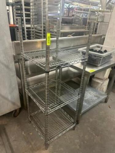 DESCRIPTION 18" X 18" THREE TIER WIRE SHELF SIZE 18" X 18" LOCATION BAY 6 QTY 1
