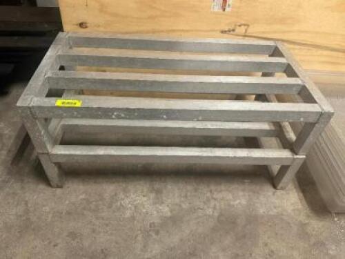 DESCRIPTION (2) 36" ALUMINUM DUNNAGE RACKS LOCATION BAY 6 THIS LOT IS: SOLD BY THE PIECE QTY 2