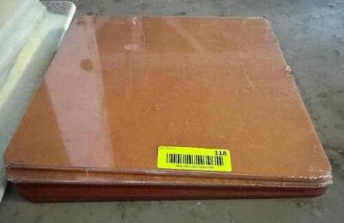DESCRIPTION (4) 14" X 14" CHARGERS LOCATION BAY 6 THIS LOT IS: ONE MONEY QTY 1