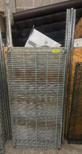 DESCRIPTION 36" X 24" FOUR TIER WIRE SHELF W/ POLES AND CLIPS ADDITIONAL INFORMATION TAKEN APART SIZE 36" X 24" LOCATION BAY 6 QTY 1