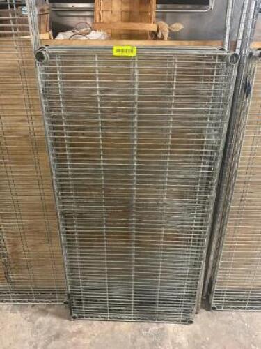 DESCRIPTION 48" X 24" THREE TIER WIRE SHELF W/ POLES ADDITIONAL INFORMATION TAKEN APART SIZE 48" X 24" LOCATION BAY 6 QTY 1