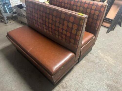 DESCRIPTION (3) SECTIONS OF 48" BOOTH SEATING. ADDITIONAL INFORMATION (2) SINGLES AND (2) DOUBLES. LOCATION BAY 6 THIS LOT IS: SOLD BY THE PIECE QTY 3