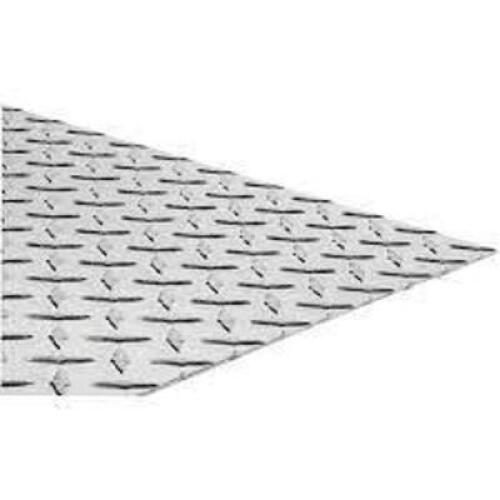 DESCRIPTION: (2) SHEETS OF DIAMOND PLATE METALSIZE:. .045" x 24" x 48"RETAIL$: $46.95 EAQTY: 2