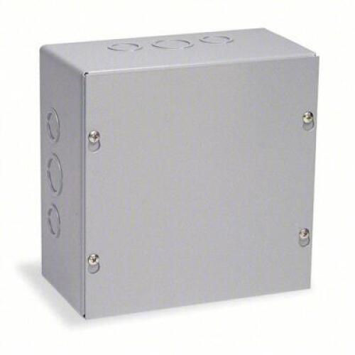 DESCRIPTION: (1) ENCLOSURE INFORMATION: GRAY STEEL SIZE: MUST COME INSPECT RETAIL$: $220.34 EA QTY: 1