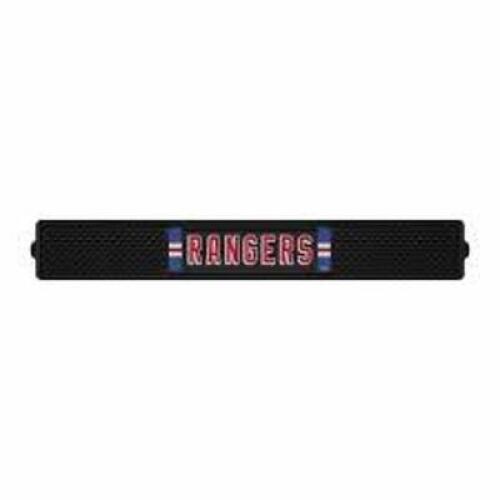 DESCRIPTION: (4) BAR MATS BRAND/MODEL: NFL INFORMATION: NEW YORK RANGERS SIZE: BLACK RETAIL$: $15.75 EA QTY: 4