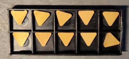DESCRIPTION: (10) TPG324 CARBIDE TURNING INSERTS BRAND/MODEL: VC 04003455 RETAIL$: $102.20 QTY: 10