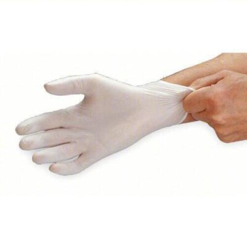 DESCRIPTION: (4) BOXES OF (100) DISPOSABLE GLOVES BRAND/MODEL: ANSELL #3DVG3 SIZE: SIZE 8, MEDIUM RETAIL$: $20.34 A BOX QTY: 4