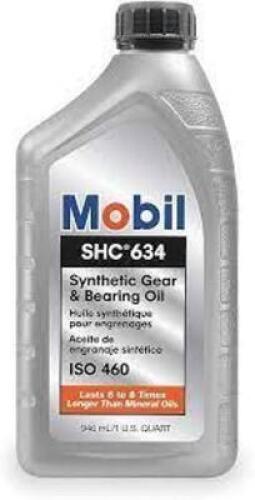 DESCRIPTION: (2) SYNTHETIC CIRCULATING AND GEAR OIL BRAND/MODEL: MOBIL INFORMATION: SHC #634 SIZE: 1 QT RETAIL$: $24.72 EA QTY: 2
