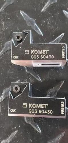 (2) KOMET INDEXABLE CARTRIDGE STYLE BORING INSERT