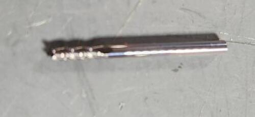 DESCRIPTION: (1) SOLID CARBIDE SQ END MILL BRAND/MODEL: ACCUPRO 07765506 SIZE: 7/64" DIA 3/8" LOC QTY: 1