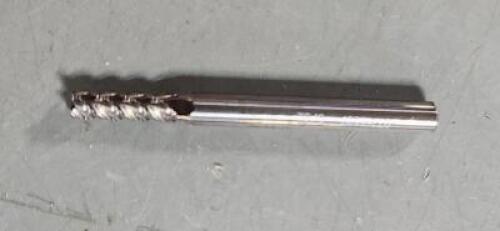 DESCRIPTION: (4) SOLID DARBIDE SQ END MILL BRAND/MODEL: ACCUPRO 07765597 SIZE: 5/32" DIA 1/2" LOC QTY: 4