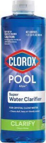 DESCRIPTION: (1) WATER CLARIFIER BRAND/MODEL: CLOROX POOL AND SPA SIZE: 1 QT RETAIL$: $8.78 EA QTY: 1