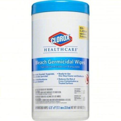 DESCRIPTION: (1) CASE OF (6) GERMICIDAL WIPES BRAND/MODEL: CLOROX HEALTHCARE #1XEZ3 RETAIL$: $137.86 TOTAL QTY: 1