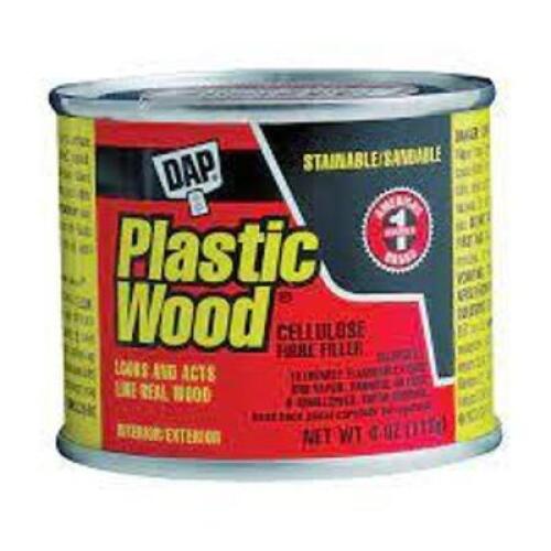 DESCRIPTION: (6) PROFESSIONAL WOOD FILLER BRAND/MODEL: DAP PLASTIC WOOD #10L512 SIZE: 4 OZ RETAIL$: $8.15 EA QTY: 6