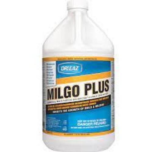 DESCRIPTION: (2) COMMERCIAL MULTI-PURPOSE DISINFECTANT CLEANER CONCENTRATE BRAND/MODEL: MILGO PLUS DRI EAZ SIZE: 1 GALLON RETAIL$: $56.25 EA QTY: 2