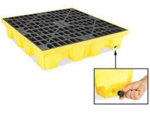 DESCRIPTION: (1) DRUM SPILL CONTAINMENT PALLET BRAND/MODEL: ULTRATECH #4LNU8 INFORMATION: BLACK, INSIDE ONLY, NO YELLOW OUTER SHELL SIZE: FOR 5 DRUMS,