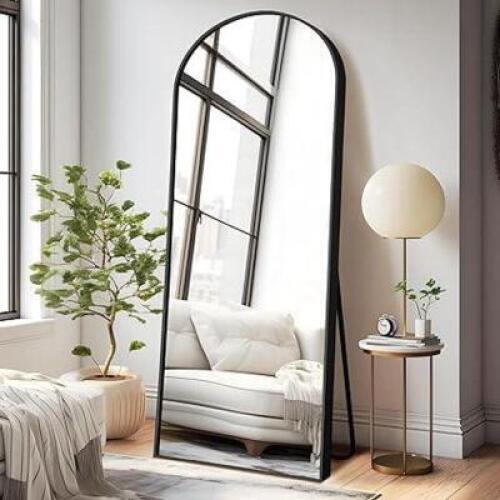 DESCRIPTION: (1) CURVED TOP STAND UP MIRROR BRAND/MODEL: NEWTYPE CHIC INFORMATION: MIRRORED GLASS RETAIL$: $77.00 EA QTY: 1