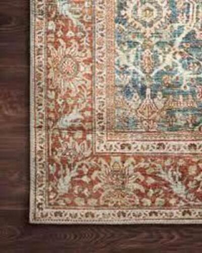 DESCRIPTION: (1) AREA RUG BRAND/MODEL: LAYLA #LAY-04 INFORMATION: OCEAN / RUST SIZE: 5' X 7' RETAIL$: $259.00 EA QTY: 1