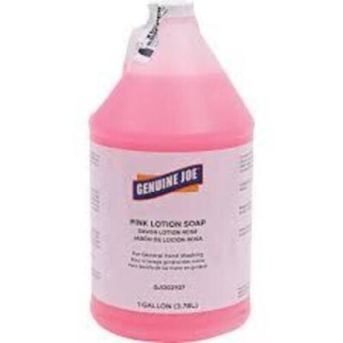 DESCRIPTION: (2) PINK LOTION SOAP BRAND/MODEL: GENUINE JOE #GJO02107 SIZE: 1 GALLON RETAIL$: $38.36 EA QTY: 2