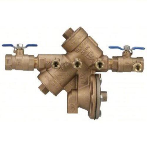 DESCRIPTION: (1) BACKFLOW PREVENTER BRAND/MODEL: ZURN WILKINS #801HH8 INFORMATION: BRONZE SIZE: 975XL, 3/4 IN, 16 1/8 IN LG, 3 1/5 IN WD, 975XL RETAIL
