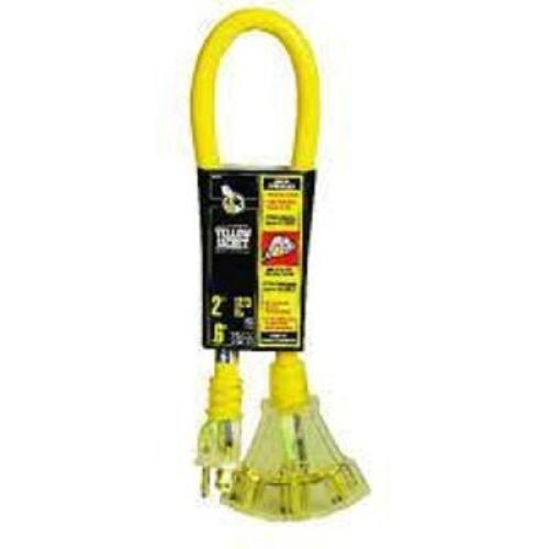 DESCRIPTION: (2) CORD POWER BLOCK BRAND/MODEL: YELLOW JACKET #2882 INFORMATION: YELLOW SIZE: 2' RETAIL$: $37.98 EA QTY: 2