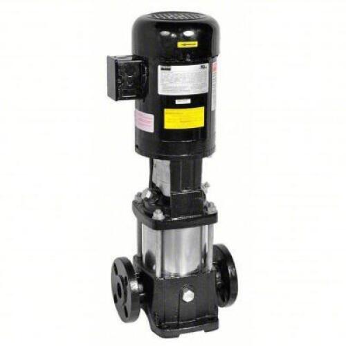 DESCRIPTION: (1) VERTICAL MULTISTAGE BOOSTER PUMP BRAND/MODEL: DAYTON #5UWJ8 INFORMATION: BLACK SIZE: CAST IRON, 1 1/2 HP, 208-230/460V AC, 108 PSI SH