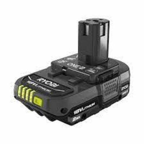 DESCRIPTION: (1) BATTERY PACK BRAND/MODEL: RYOBI #PBP006 INFORMATION: 2AH, 18 V SIZE: LITHIUM-ION RETAIL$: $49.95 EA QTY: 1
