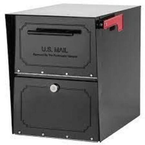 DESCRIPTION: (1) LOCKING PARCEL MAILBOX BRAND/MODEL: OASIS CLASSIC INFORMATION: BLACK RETAIL$: $249.00 EA QTY: 1