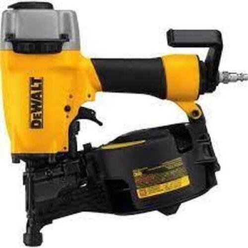 DESCRIPTION: (1) COIL SIDING AND FENCING NAILER BRAND/MODEL: DEWALT #DW66C-1 INFORMATION: YELLOW SIZE: 15 DEGREE RETAIL$: $474.75 EA QTY: 1